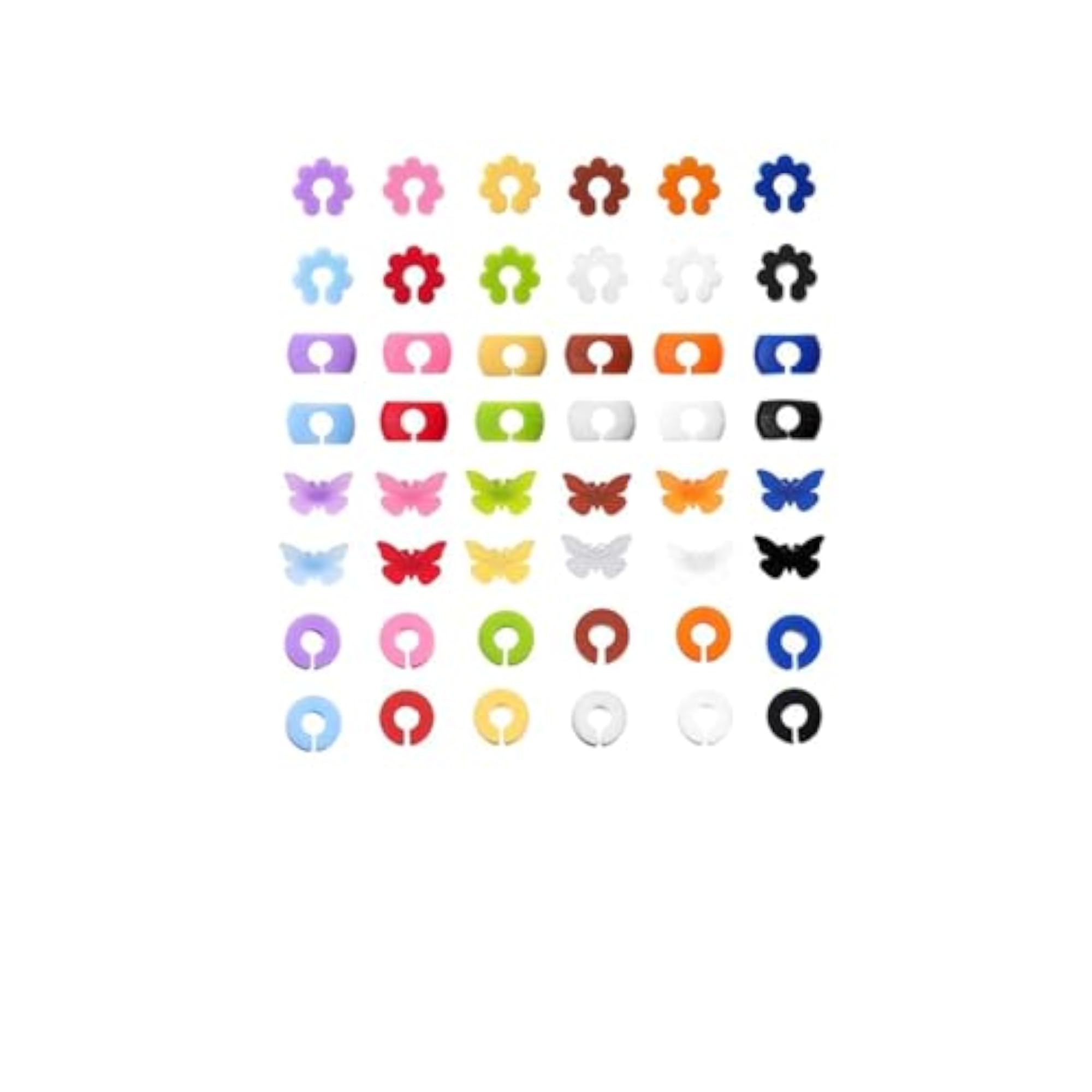 48 PCS Reusable Silicone Wine Glass Charms