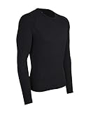 Icebreaker Men's Long Sleeve Atlas T-shirt, Black, Large
