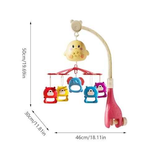 Mobile bébé musical avec télécommande, le cadeau de naissance idéal pour lit - 6