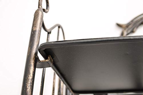 Scaffale Pensile Ella in Ferro i Fatto a Mano