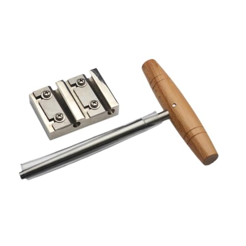 Hellery バイオリンペグリーマーツールバイオリンペグツール使いやすい亜鉛合金1:26バイオリンペグリーマーシェーバーセットバイオリンペグシェーブナイフカッター, アージェント