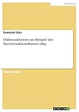  Onlineauktionen am Beispiel des Internetauktionshauses eBay
