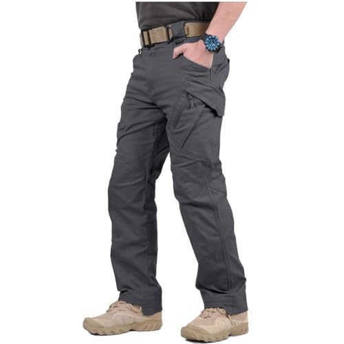 NAVEKULL Men's Military Cargo Tactical Pants Ripstop Lightweight Cotton Stretch Combat Outdoor Hiking Pants
