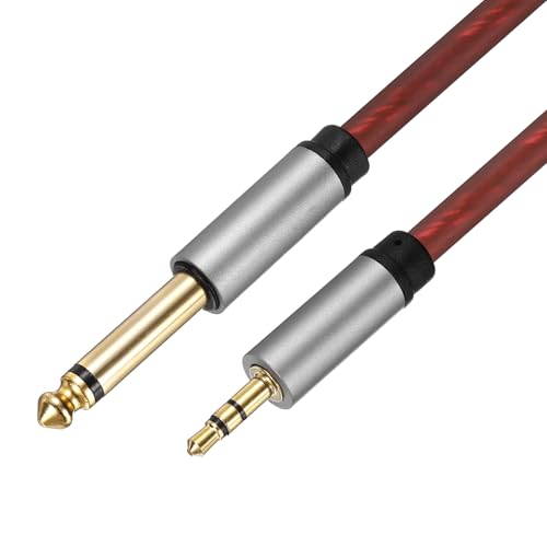 Cable TS a TRS de 1/4 a 1/8 de 3 pies coaxial mono a estéreo para conectar laptop