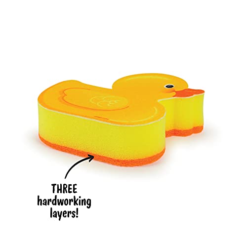 Image of Genuine Fred, Scrub-A-Duck, Kitchen Sponge, Yellow