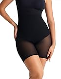 Baerely Essential High-Waisted Short Mid-Compression Tummy & Thigh Control (1, Black, M)