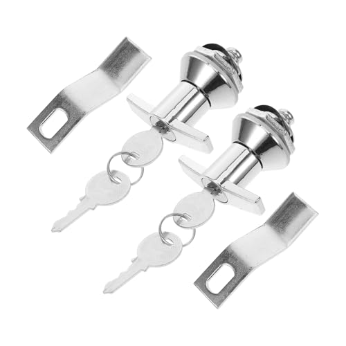 DECHOUS キャビネット用アルミ合ロック 鍵付き 耐久性 防犯対策 電気ボックス 食器棚ドアロック 書類 工具 宝保護用