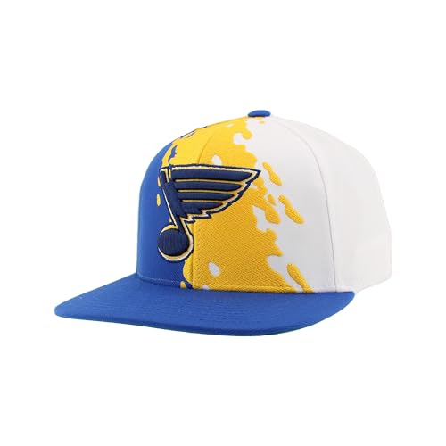 Image of ZHATS NHL Unisex-Adult NHL Officially Licensed Adjustable Snapback Hat Flat Bill Z11 Retro Paintbrush
