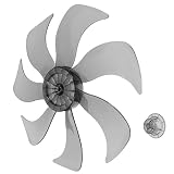 TOGEVAL Ventilador De Repuesto De Metal Para El Hogar Fácil De Instalar Y Limpiar 7 Hojas Para Ventilador De Mesa