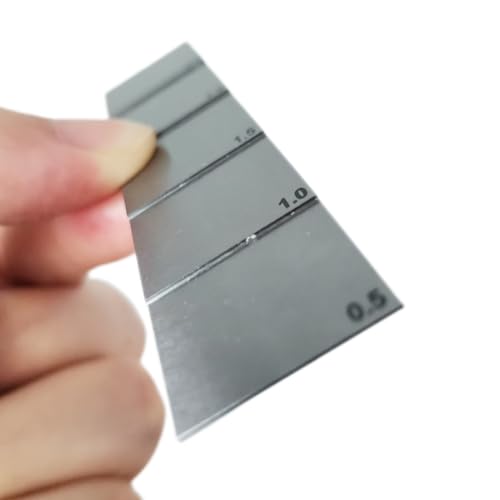 Bloque ultrasónico 0.5mm 1.0mm 1.5mm 2.0mm 2.5mm Bloque de prueba de acero 1018 para calibración de espesor ultrasónico NDT miniatura 1