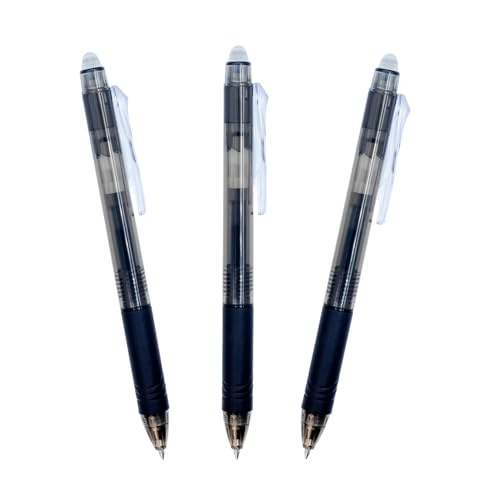 Bolígrafos borrables RAYLU PAPER tinta negra pack 3
