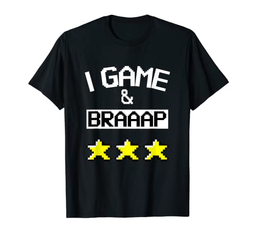 I GAME & BRAAAP Motocross Snowmobile Dirt Bike T-Shirt
