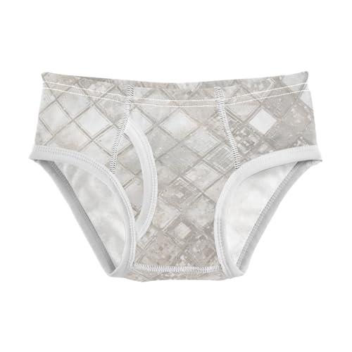 KLL Silver Glitter Pattern Shiny Sparkles Boys Toddler Cotton Briefs Underwear Breathable Children Panties