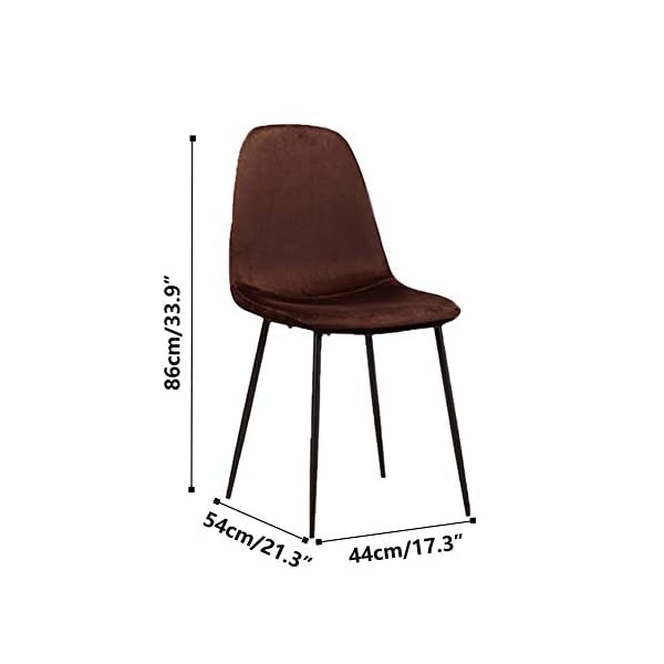 GOLDFAN Dining Table and Chairs Set of 4 Modern Rectangular Kitchen Table and Velvet Chairs for Dining Table Set - Image 6