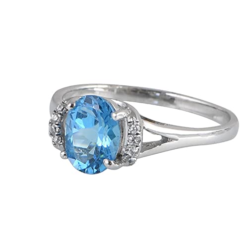 Bague en argent 925 anti-allergie avec zircon scintillant pour peau sensible