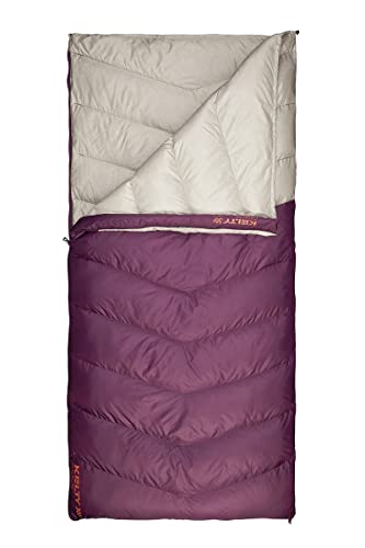 Image of Kelty Galactic Down 30 Degree Sleeping Bag, 550 Fill Power RDS Trackable Down, Backpacking and Camping, Zip Together for 2P Sleeping Bag | Zip Two Together for a 2P Bag, 550 Fill Compressible Down, PFC-Free Fabrics and Finishes, Buttery Soft Taffeta Lining
