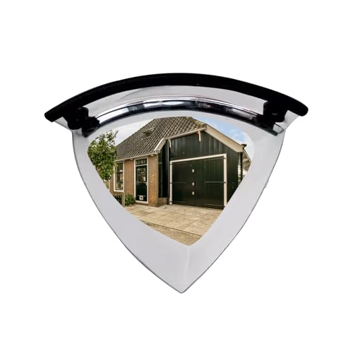 凸面安全ミラー | 広角アクリルガレージ用ミラー - 高視認性防犯アクセサリ 倉庫 工事現場 路地 スーパー 学校 オフィス