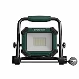 GOODGOODS LED投光器 30W 3000lm スタンドライト 3M電源コード付き スタンド 投光器 led 屋外 昼光色 IP65 防水 床置き ワークライト PSE認証済み プラグ付き 車修理 庭BBQ 倉庫照明 屋外作業 SK-P30W