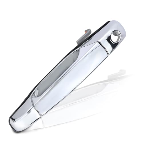Exterior Chrome Door Handle Front Left Driver Side Compatible with 2007-2014 Chevy Silverado Suburban Avalanche Tahoe, GMC Sierra Yukon, Cadillac Escalade Replaces# 20828258, 22738721, 25960525
