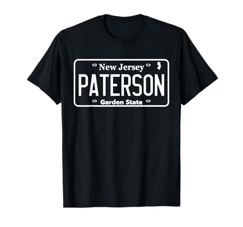 Paterson New Jersey License Plate, NJ Paterson T-Shirt