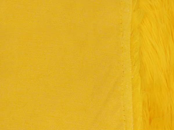 Faux Fur Long Pile Gorilla Yellow Fabric / 60" w/Sold by The Yard