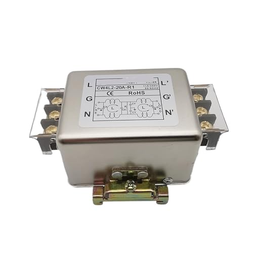 Filtro de potencia tipo riel DIN CW4L2-20A-R1 monofásico para terminales de 220V
