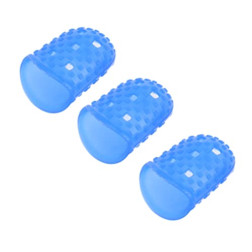 MAGICLULU 3個防?防滑指套 指先保護用フィンガーガード 小号 深藍色 ギター