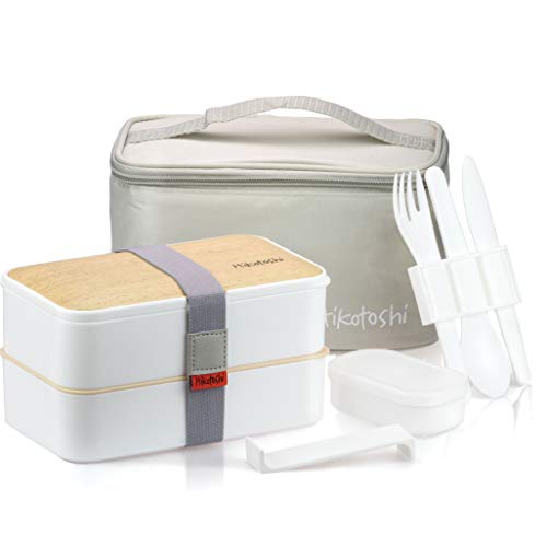 HIKOTOSHI Bento Box Sushi Giapponese Portapranzo Ermetico Lunchbox Japan Frigo Microonde Lavastoviglie Posate