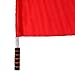 kowaku Referee Flag Traffic Safety Flag Lightweight Sponge Handle Fair Game Flag, Flag Hand Flag for Basketball Training Hockey Training, Red