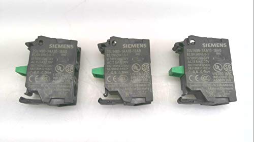 Évitez les pannes de signal avec le contact Siemens 3Su1400-1Aa10-1Ba0 1 NO lot de 3