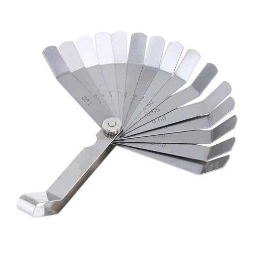 Calibrador de espesores acero curvado 0.05-1 mm 16 piezas miniatura 5