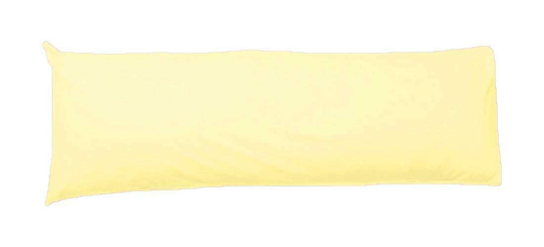 COMFY300 Bolster Pillow with Free Cover – Soft Support Cushion for Sleeping, Back, Neck & Leg Support – Comfortable Cylindrical Pillow for Bed & Sofa (Lemon, 4.5ft(54"))