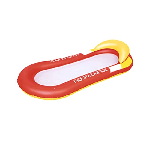ibasenice 1 Pieza Flotante Summer Sillon Puff Adulto Piscina churrera Pool Flotador de natación Anillo de natación Equipo de natación Rojo