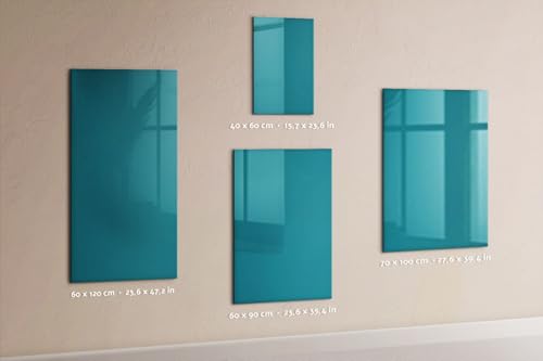 Panel magnético de acero 60x120 cm color del mar ideal para hostelería y organización de tareas 6