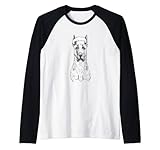 Great Dane Dog Cook Chef Funny Cooking Raglan Baseball Tee