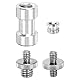 QUARKZMAN Kamera-Schraubenhalter-Set, 1/4-Zoll-Doppelschraube, 1/4 bis 3/8-Zoll-Schraube, Weibliche Schraube für Kamera, Stativschraubenadapter, Einbeinstativ, Blitzlicht