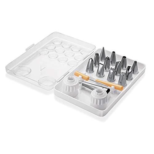 Tescoma Decorating Nozzles 13 Pcs, Stainless Steel, 12.7 x 4.0999999999999996 x 24.3 cm, Assorted