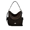 Coach-Pennie-Shoulder-Bag Coach Pennie Shoulder Bag In Signature Canvas Black/Brown