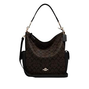 Coach-Pennie-Shoulder-Bag Coach Pennie Shoulder Bag In Signature Canvas Black/Brown