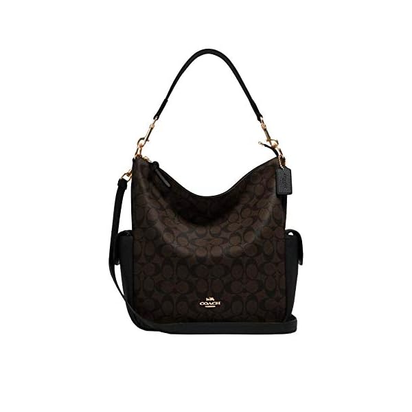 Coach-Pennie-Shoulder-Bag Coach Pennie Shoulder Bag In Signature Canvas Black/Brown