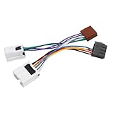 FABULETTA Lot de 2 adaptateurs de faisceau de câblage radio ISO pour véhicules Nlssan et I...