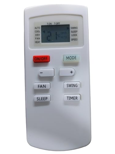 Image of Sanavya AC Remote Control - Compatible Replacement for Split & Window Air Conditioners - Replicates Genuine Remote Functions (O General Ac Remote Inverter Window)