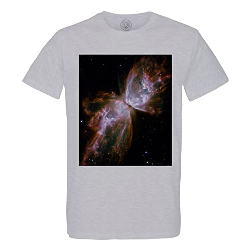 T-shirt homme col rond en coton bio motif Nébuleuse du Papillon