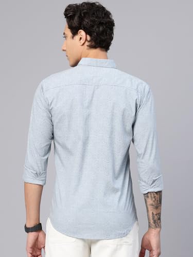 Image of Majestic Man Pure Cotton Slim Fit Printed Casual Shirt for Men
