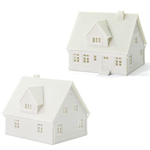 2 Sets N Scale 1:160 Model Blank Buildings Kit Unassembled