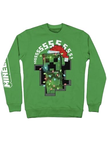 Minecraft Boys' Holiday Creeper Sweatshirt