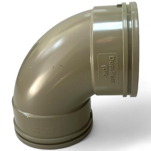 DURAPLAST UK Solvant gris olive 110 mm Coude balayé à 88° DS
