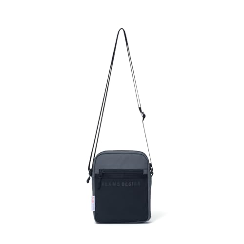 [ビームス デザイン] ショルダーバッグ メンズ レディス 男女兼用 ナイロン 軽量 機能的 ポケット 伸縮性 マイクロショルダー 旅行 グレー