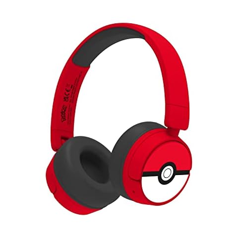 OTL Technologies PK1000 Pokemon Poke Ball Kids Wireless Headphones - Red Cover