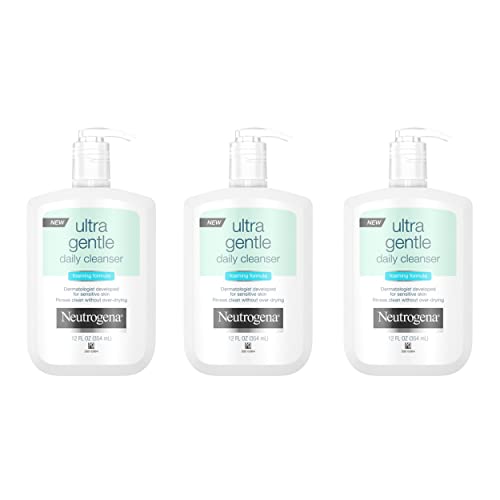 Neutrogena Ultra Gentle Daily Face Wash for Sensitive Skin, Oil-F...